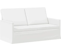 Dviejų vietų sofa Balta 150 x 81 x 82 cm Audinys