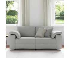 Dvivietė sofa Debesų pilka 180 cm audinys