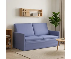 Dviejų vietų sofa Džinsinės mėlynos 150 x 81 x 82 cm Audinys