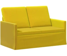 Dviejų vietų sofa Geltona 130 x 81 x 82 cm Aksomas