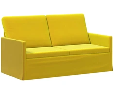Dviejų vietų sofa Geltona 150 x 81 x 82 cm Aksomas