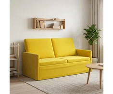 Dviejų vietų sofa Geltona 150 x 81 x 82 cm Aksomas