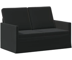 Dviejų vietų sofa Juoda 130 x 81 x 82 cm Aksomas