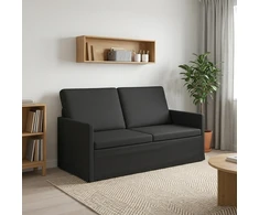 Dviejų vietų sofa Juoda 150 x 81 x 82 cm Audinys
