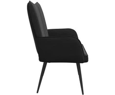 Dvitaškė sofa Juoda 115 x 61 x 87 cm Aksomas