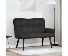 Dviejų vietų sofa Juodas 115 x 61 x 87 cm Aksomas