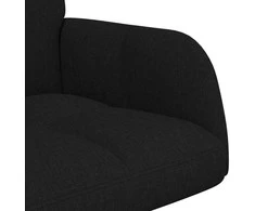 Dvitaškė sofa Juoda 115 x 61 x 87 cm Audinys