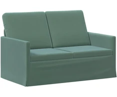Dviejų vietų sofa Jūrinė žalia 130 x 81 x 82 cm Aksomas