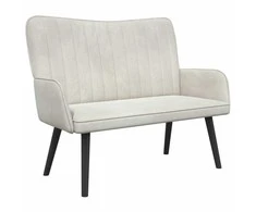 Dviejų vietų sofa Kreminė 115 x 61 x 87 cm Aksomas