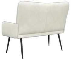 Dvitaškė sofa Kreminė 115 x 61 x 87 cm Aksomas
