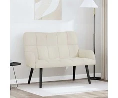 Dviejų vietų sofa Kreminė 115 x 61 x 87 cm Aksomas