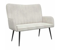 Dviejų vietų sofa Kreminė 115 x 61 x 87 cm Aksomas
