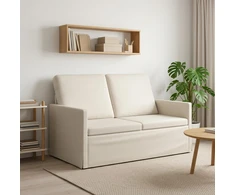Dviejų vietų sofa Kreminė 130 x 81 x 82 cm Aksomas