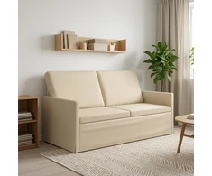 Dviejų vietų sofa Kreminė 150 x 81 x 82 cm Audinys