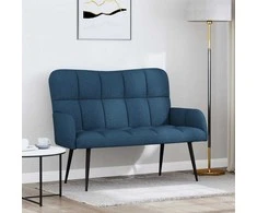 Dviejų vietų sofa Mėlyna 115 x 61 x 87 cm audinys