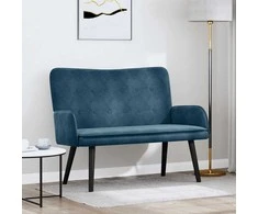 Dviejų vietų sofa Mėlyna 115 x 61 x 87 cm Aksomas