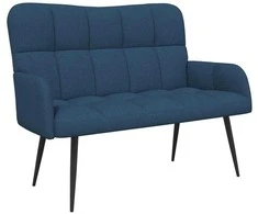 Dviejų vietų sofa Mėlyna 115 x 61 x 87 cm audinys