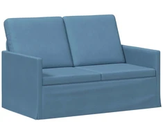 Dviejų vietų sofa Mėlyna 130 x 81 x 82 cm Kordūrinis audinys