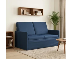 Dviejų vietų sofa Mėlyna 130 x 81 x 82 cm Audinys