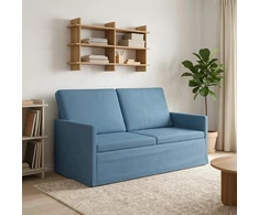 Dviejų vietų sofa Mėlyna 150 x 81 x 82 cm Kordūrinis audinys