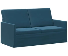 Dviejų vietų sofa Mėlyna 150 x 81 x 82 cm Aksomas