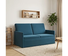 Dviejų vietų sofa Mėlyna 150 x 81 x 82 cm Aksomas