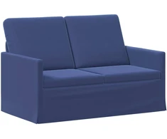 Dviejų vietų sofa Policijos mėlyna 130 x 81 x 82 cm Aksomas