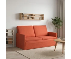 Dviejų vietų sofa Raudona oranžinė 150 x 81 x 82 cm