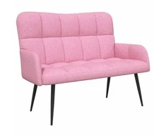 Dviejų vietų sofa Rožinė 115 x 61 x 87 cm audinys