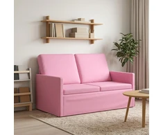 Dviejų vietų sofa Rožinė 130 x 81 x 82 cm Audinys