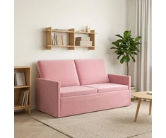 Dviejų vietų sofa Rožinė 150 x 81 x 82 cm Aksomas