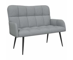 Dviejų vietų sofa Šviesiai pilka 115 x 61 x 87 cm audinys