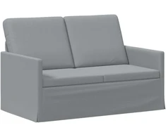 Dviejų vietų sofa Šviesiai pilka 130 x 81 x 82 cm Audinys