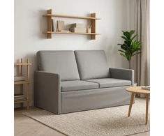 Dviejų vietų sofa Šviesiai pilka 130 x 81 x 82 cm Aksomas
