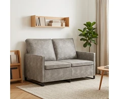 Dviejų vietų sofa Šviesiai pilka 130 x 81 x 82 cm