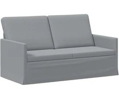 Dviejų vietų sofa Šviesiai pilka 150 x 81 x 82 cm Audinys