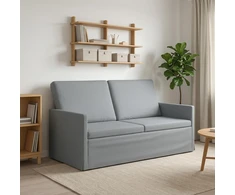 Dviejų vietų sofa Šviesiai pilka 150 x 81 x 82 cm Audinys