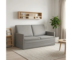 Dviejų vietų sofa Šviesiai pilka 150 x 81 x 82 cm Aksomas