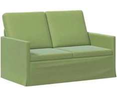 Dviejų vietų sofa Šviesiai žalia 130 x 81 x 82 cm Aksomas
