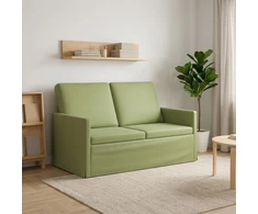 Dviejų vietų sofa Šviesiai žalia 130 x 81 x 82 cm Aksomas