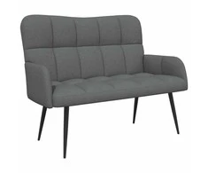Dviejų vietų sofa Tamsiai pilka 115 x 61 x 87 cm audinys