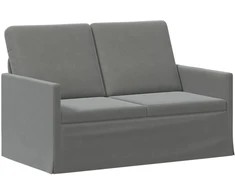 Dviejų vietų sofa Tamsiai pilka 130 x 81 x 82 cm Aksomas