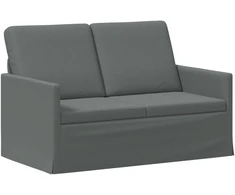 Dviejų vietų sofa Tamsiai pilka 130 x 81 x 82 cm Audinys