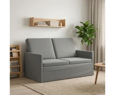 Dviejų vietų sofa Tamsiai pilka 130 x 81 x 82 cm Aksomas