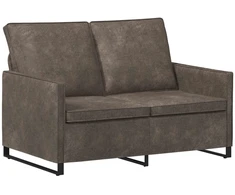 Dviejų vietų sofa Tamsiai pilka 130 x 81 x 82 cm Dirbtinė zomša