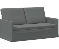 Dviejų vietų sofa Tamsiai pilka 150 x 81 x 82 cm Audinys