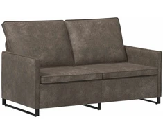 Dviejų vietų sofa Tamsiai pilka 150 x 81 x 82 cm Dirbtinė zomša