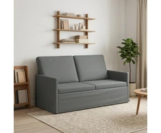 Dviejų vietų sofa Tamsiai pilka 150 x 81 x 82 cm Audinys