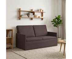 Dviejų vietų sofa Tamsiai rudas 150 x 81 x 82 cm Audinys