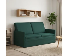 Dviejų vietų sofa Tamsiai žalia 150 x 81 x 82 cm Audinys
